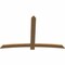 Ekena Millwork Bellingham Timber Gable Bracket, Western Red Cedar, 84"W x 56"H x 1 1/2"D x 5 1/2"F, 16/12 Pitch GBW084X56X0206BEL00SWR - alternate 2